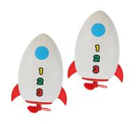 WHAMVOX 2Pcs Wind Up Bath Pool for Safe Plastic Rocket Swim for Bathtub Enhance Athletic Ability Shower