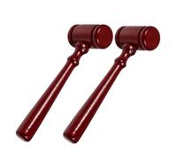 WHAMVOX 2pcs Wooden Judge Gavel Set Redwood Color Auction Hammer Court Hammer for Lawyers Judges Sturdy Hardwood Material
