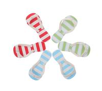 WHAMVOX 3 Pairs Miniature Doll House Slippers Micro Landscape Accessories Realistic Mini Shoes for Summer Beach Scene Decoration