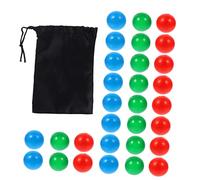 WHAMVOX 30pcs Math Teaching Balls Random Colored Plastic Probability Demonstration Aids for Visual Learning and Statistical Induction Random Color