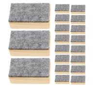 WHAMVOX 36pcs Mini Wooden Felt Chalkboard Erasers Lightweight Versatile Dust Duster for Whiteboards and Blackboards, for School and Office Use
