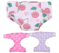WHAMVOX 3pcs 18-inch Doll Underpants Set for 18-inch Dolls Soft Panties Accessories for Dress and Pretend Play