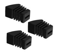 WHAMVOX 3pcs Anti-slip Rubber Drum Feet for Drum Racks and Stands Rubber Leg Protectors to Reduce Friction and Enhance Stability Easy Installation for Drummers and Music Bands