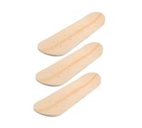 WHAMVOX 3pcs Blank DIY Skateboard Decks for Unfinished Double Tail Maple Wood Boards Paintable Plain Skateboards for Creative Hand-painted Art and Graffiti