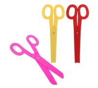 WHAMVOX 3pcs Giant Plastic Scissors Prop Large Carnival Costume Shears for Clown Acts Halloween Party Stage Performance Reusable Visual Impact