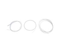 WHAMVOX 3Pcs Guitar Binding Purfling Strip for Ukulele and Classical Guitars Plastic Trim in White Style with Widths Flexible Decorative Edge Protector for Acoustic Instruments