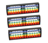 WHAMVOX 3pcs Plastic Abacus Portable Arithmetic Tool for Early Math Learning Mental Calculation Educational