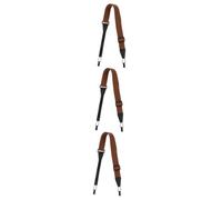 WHAMVOX 3pcs Practical Ukulele Strap Non-punching Fabric Belt for Soprano Concert and Tenor Ukuleles Comfortable Edges for