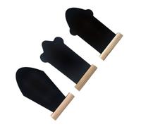 WHAMVOX 3pcs Reusable Wooden Note Writing Boards with Convenient to Write Surface, European Style Mixed Styles Blackboards for Home and Easter Decoration