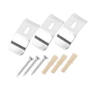 WHAMVOX 3pcs Roman Shade Brackets Outside Mount Curtain Support Accessories for Soft Gauze Vertical Blinds Lightweight Easy Install Drapery Replacement Parts