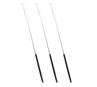 WHAMVOX 3pcs Stainless Steel Puppet Hand Puppet Sticks Accessories for Arm Control Rod Performance Props