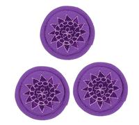 WHAMVOX 3pcs Tibetan Singing Bowl Mat Buddhist Sound Bowl Cushion Beautiful Embroidered Design for Meditation and Non-