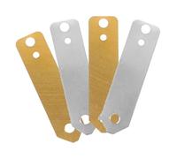 WHAMVOX 4 Pcs Copper and Zinc Electroplating Strips for Science Experiments, Electrochemical Battery Conductive Materials with 2 Copper and 2 Zinc Strips for Educational Stem Kits