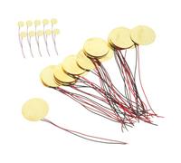 WHAMVOX 40pcs 27mm Piezo Discs Acoustic Guitar Piezo Trigger Buzzer with Copper Leads for Musical Instruments Pickup Accessories