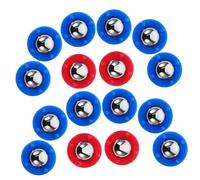 WHAMVOX 40Pcs Mini Shuffleboard Rollers Beads for Tabletop Games Smooth Sliding Assorted Red and Blue Beads Compact Lightweight Accessories for Fun