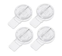 WHAMVOX 4pcs Acrylic Baby Proof Cabinet Door Locks Simple Installation Pet Proof Safety Locks for Cabinet Doors and Closets