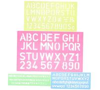 WHAMVOX 4pcs Alphabet Number Tracing Board Educational Plastic Letter Stencils for Homeschool Preschool Learning Concentration Memory Development Tool