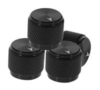WHAMVOX 4pcs Aluminium Alloy Volume Control Knob Caps Replacement Parts for Electric Guitar and Bass Inner Easy Installation Finish
