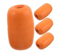 WHAMVOX 4Pcs Aquaculture Float Balls PVC Strike Indicator Fishing Rig Floats for Saltwater Freshwater Use Wave Resistant Net Cage Buoyancy Accessory with Bright Visibility for Trout