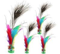 WHAMVOX 4Pcs Chinese Shuttlecock Foot Exercise for Adults Leisure Kick for Outdoor Indoor Fitness and Coordination Training