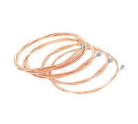 WHAMVOX 4pcs Coated Bass Strings Wooden-bass Strings for Electric Guitar High Carbon Alloy Material Sound Quality for All Skill Levels