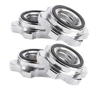 WHAMVOX 4pcs Collar Screw Barbell Nut Buckles for Dumbbell Weight Lifting Tightening Hexagonal Spinlock Collars Secure Fit for Bumper Plates and Platform Workouts