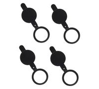 WHAMVOX 4pcs Copper Door Viewer Shield Covers Privacy Protector Peephole Cover Plate for Home Office Hotel Doors Sturdy Security Hole Prevents Unwanted Peeping