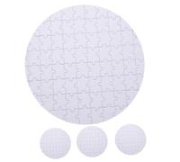 WHAMVOX 4pcs DIY Sublimation Puzzle Blanks for Heat Press Thermal Transfer Jigsaw Pieces for Craft Photo Transfer Puzzle for Weddings Birthdays and Home Activities