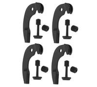 WHAMVOX 4pcs Dual Fine Tuners Violin String Adjuster Metal Replacement for Cello Violin Accurate Stable Tuning Instrument Parts
