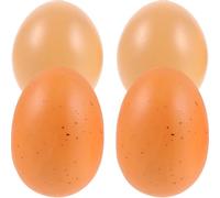 WHAMVOX 4Pcs Foam Fake Eggs for Painting and Crafting Smooth Blank Egg Decorations for Easter DIY for Home and Party Art Projects
