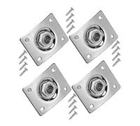WHAMVOX 4pcs Guitar Input Socket Electronic Socket Plate for Electric Guitar Fittings Suitable for Panel Mount and Jack Plate