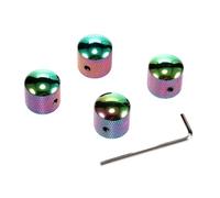 WHAMVOX 4pcs Guitar Knobs Replacement for Electric Bass and Guitar High Precision Volume and Tone Control Accessories Wear-resistant Material Easy to Install