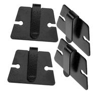 WHAMVOX 4pcs Mic Clip Holder for Car Radio Metal Material Microphone Hooks Replacement for Old Broken Ones