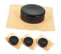 WHAMVOX 4pcs Natural Rosin for Stringed Instruments Black Rosin Blocks for Violin Cello and Erhu Bow Maintenance Suitable for Beginners and Professionals