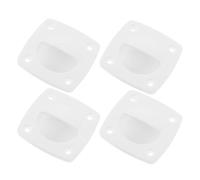 WHAMVOX 4pcs Nylon Boat Hatch Flush Pull Handles Lightweight Recessed Latch for Yacht Rv Cabinet Doors Corrosion-resistant Hardware with Screws Sleek Design for Seamless Integration