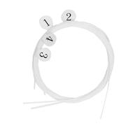 WHAMVOX 4pcs Nylon Ukulele Strings Transparent Replacement Strings for Ukuleles Tone Easy Install Accessory