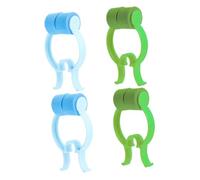 WHAMVOX 4pcs Portable Nose Clips for Nosebleeds Stopper with Non-skid Design Compact and Nose Bleed Clips for Exercise and Outdoor Use in Blue and Green