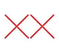 WHAMVOX 4pcs Red Skateboard Plastic Rib Rails Skate Deck Protector Rails for Beginners with Mounting Hardware, 14.34x0.71x0.28in, Suitable for Skateboards, Longboards, and Scooters