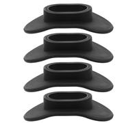 WHAMVOX 4pcs Scuba Diving Mouthpiece Scuba Lip Guard Flexible Silicone Mouthpiece Non-bite Diving Black