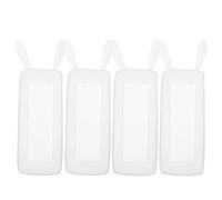 WHAMVOX 4pcs Silicone Remote Controller Case Rabbit Shaped Protective Remote Shell with Smooth Surface and Shatter Protection Adorable White Suitable for Home Use