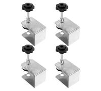 WHAMVOX 4pcs Stainless Steel Drawer Front Clamp with Strong Clamping Force and Easy Installation, Adjustable Woodworking Clamp for Cabinet Assembly and Drawer Panel Fixing