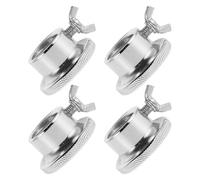 WHAMVOX 4Pcs Steel Spinlock Dumbbell Collars 28Mm Barbell Lock Nuts with Double Safety Anti-Loosen Design for Adjustable Dumbbell and Home Gym Accessories