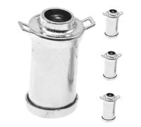 WHAMVOX 4pcs Vintage Dollhouse Mini Milk Jug Retro Alloy Metal Cream Can Miniature Milk Cans for Tiny House Scene Versatile Micro Decor Accessories Collectible