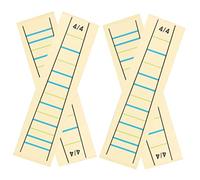 WHAMVOX 4pcs Violin Fingerboard Stickers Finger Position Removable Fretboard Sticker Indicators for Beginners 4/4 Size Violin Finger Guide Note Decals