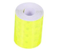 WHAMVOX 4PCS Yellow Self-adhesive Reflective Tape for Vehicles High Visibility Warning Stickers for Trucks Trailers Cars Nighttime Safety Conspicuity Strip