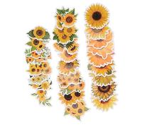 WHAMVOX 50pcs Sunflower Stickers Aesthetic Laptop Stickers Flower for Water Bottles Boys and Girls Adults Car Luggage Decoration