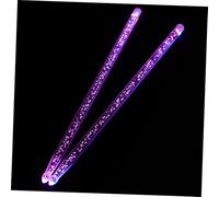 WHAMVOX 5a Glow Drumsticks 2pcs Red Blue Bubble Design Fluorescent Percussion Sticks for Stage Performance and Jazz Drum Kits