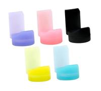 WHAMVOX 5pcs Black Clarinet Thumb Pads Cushion Protectors for Handle Comfortable Support for Music Classroom Home Use