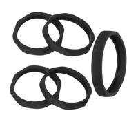WHAMVOX 5pcs Black Microphone Anti-rolling Rings Non-slip Shockproof Protective Circles for Mic Accessories Suitable for Ktv and Stage Use