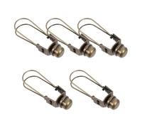 WHAMVOX 5pcs Metal Lamp Shade Adapter Clips with Spring Clip for Light Bulb, Iron Lampshade Holder for Quick Installation, for Decorative Settings and Cozy Romantic Atmospheres